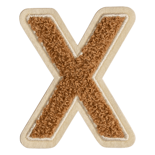 Caramel Letter 'X'