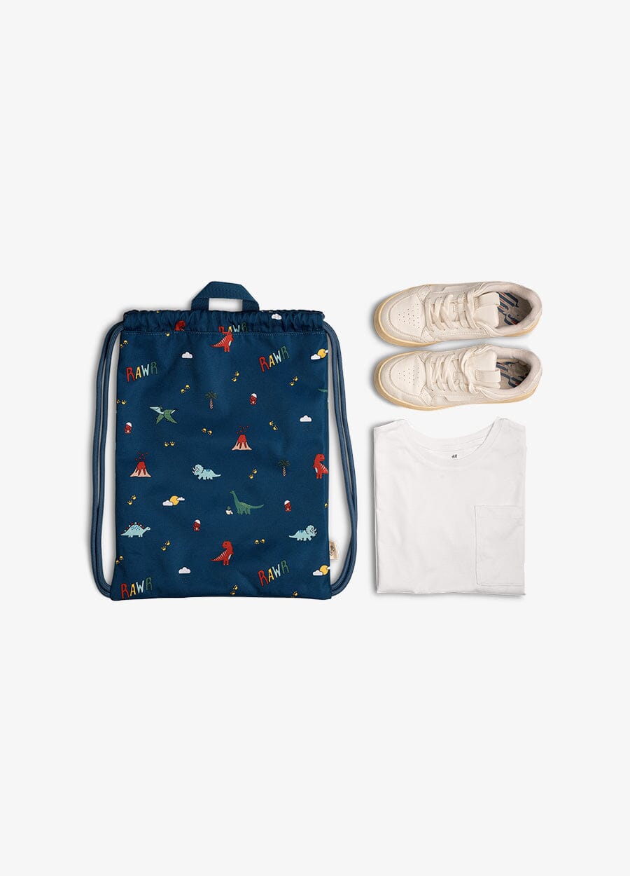 Drawstring Wet Bag - Dino