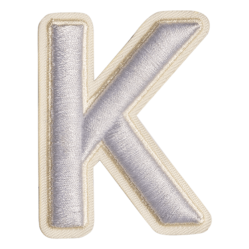White Letter 'K'