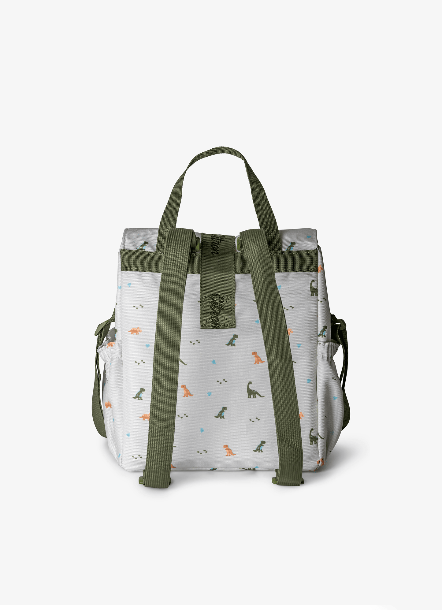 Insulated Roll-up Lunch Bag - Dino Green