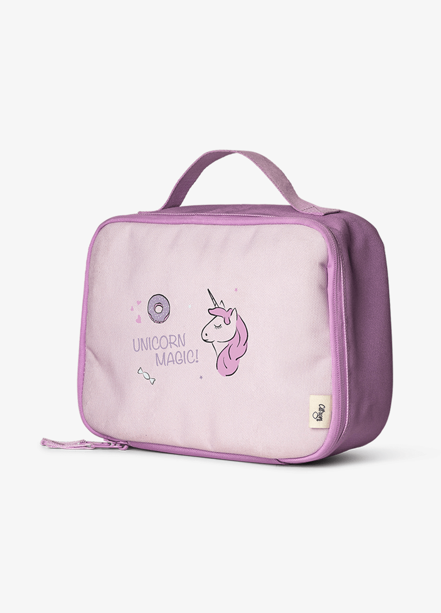 Insulated Square Lunch bag - Stormy Unicorn