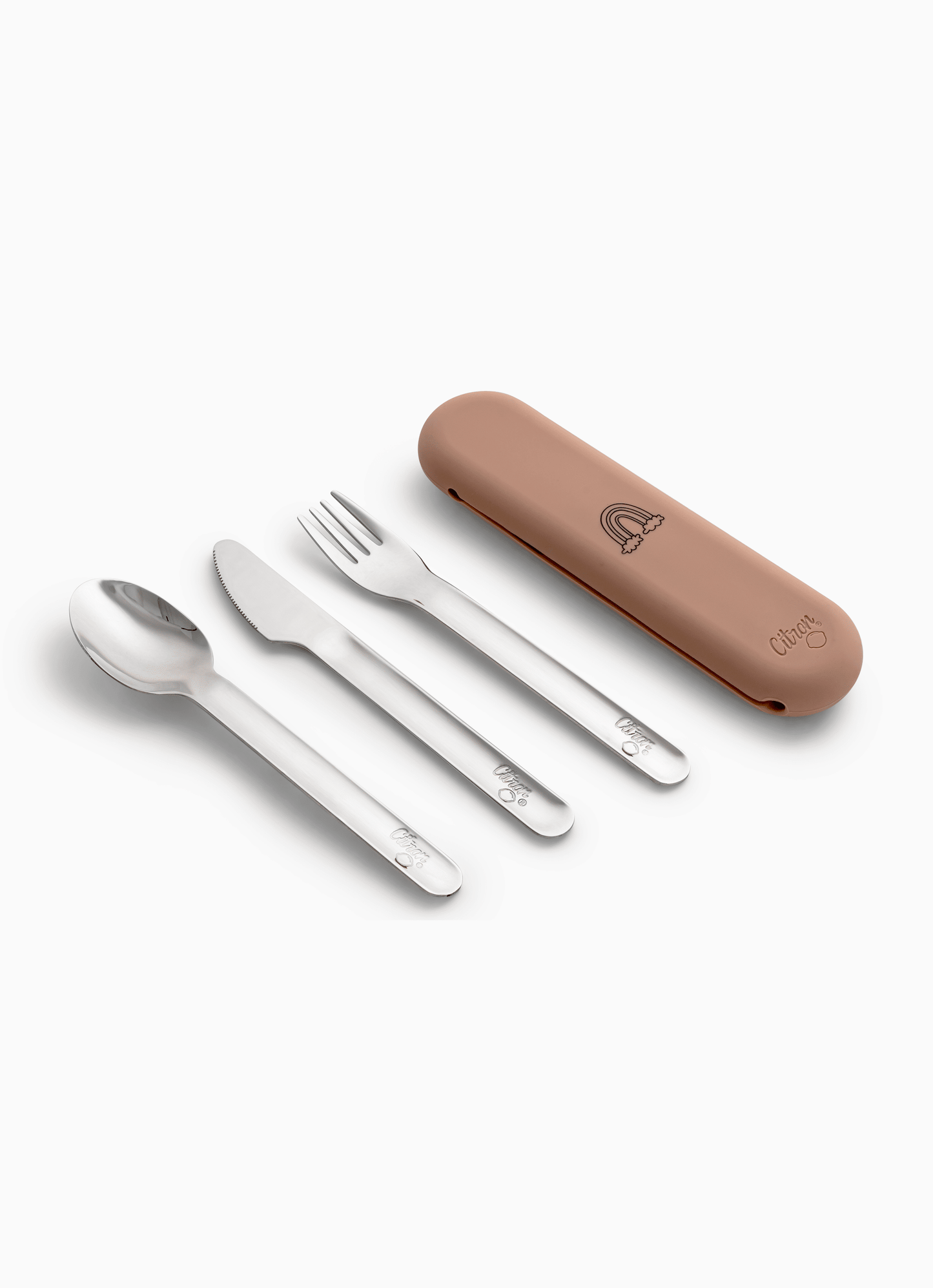 Stainless Steel Cutlery Set - Unicorn Blush Pink + Case