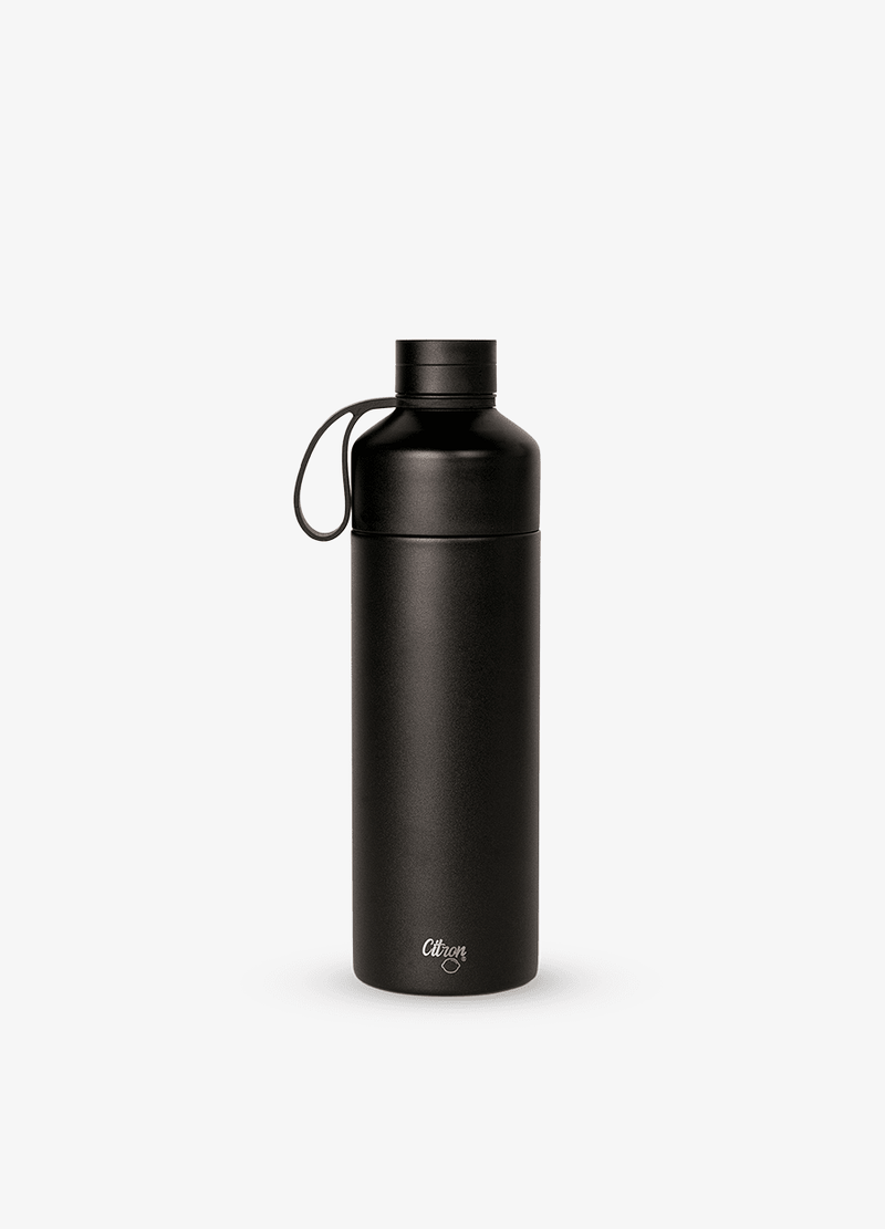 Duo Sip Thermal Water Bottle 750ml - Black