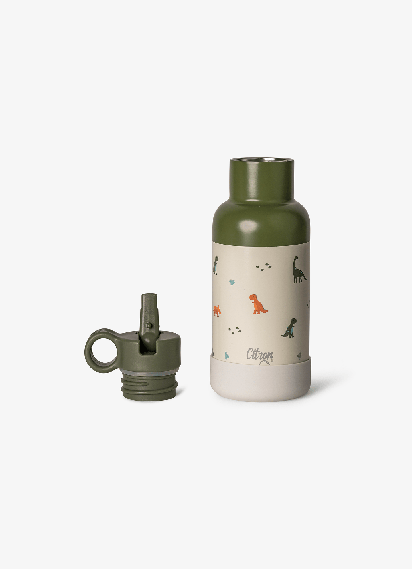 Water Bottle - 350ml - Dino Green