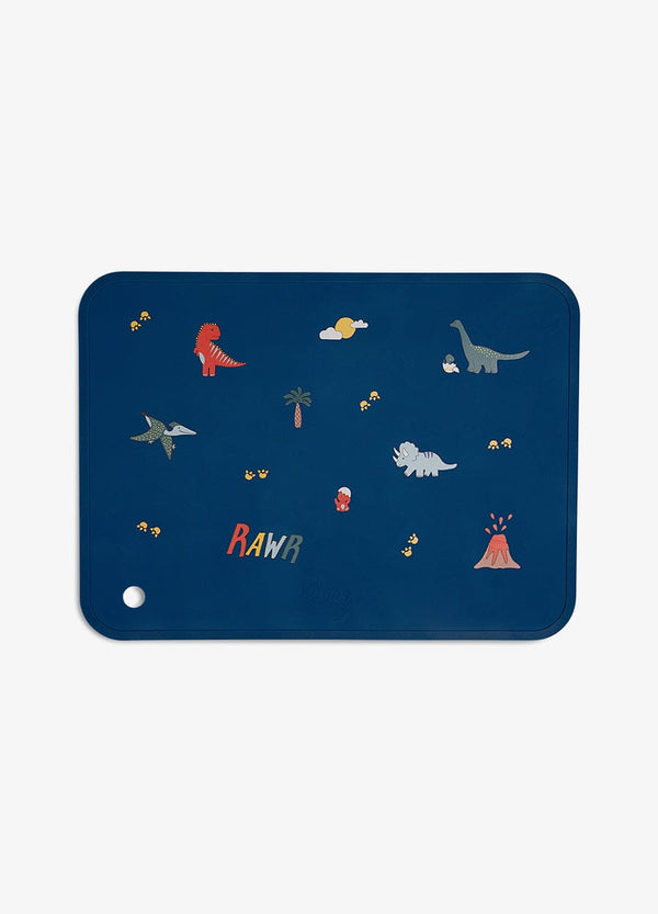 Silicone Placemats Rectangle - Dino