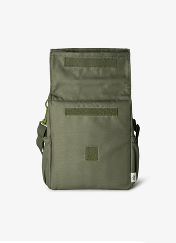 Insulated messenger top lunch bag