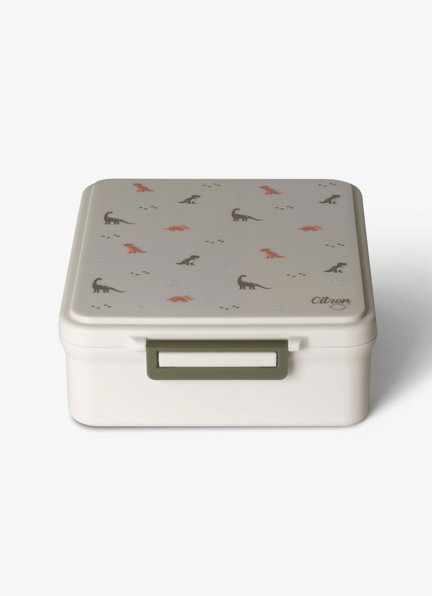 Grand Lunch Box - 4 Compartments - Dino Green + Food Jar