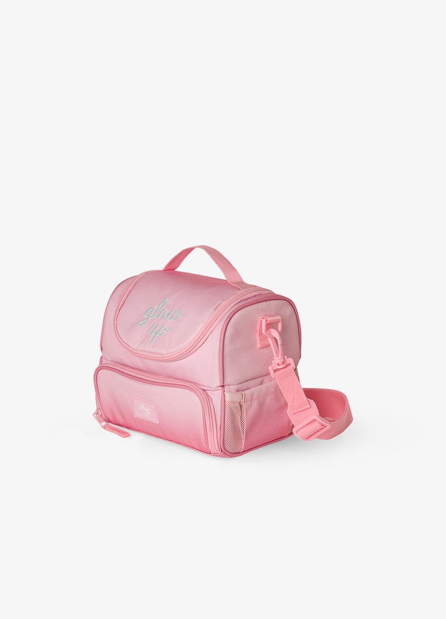 2 Compartment Insulated Lunch Bag - Pink Glow Up