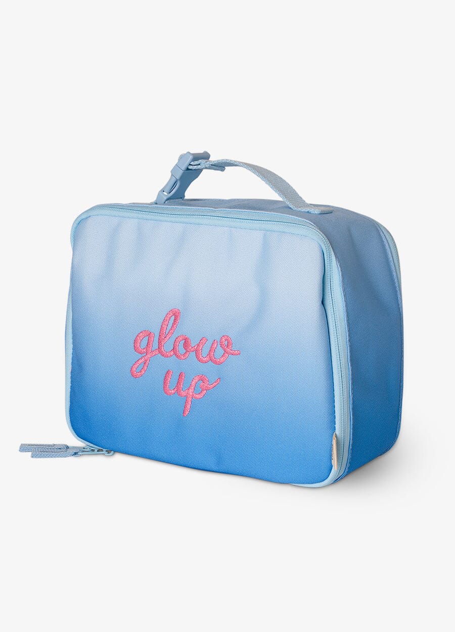 Insulated Square Lunch bag - Blue Glow Up