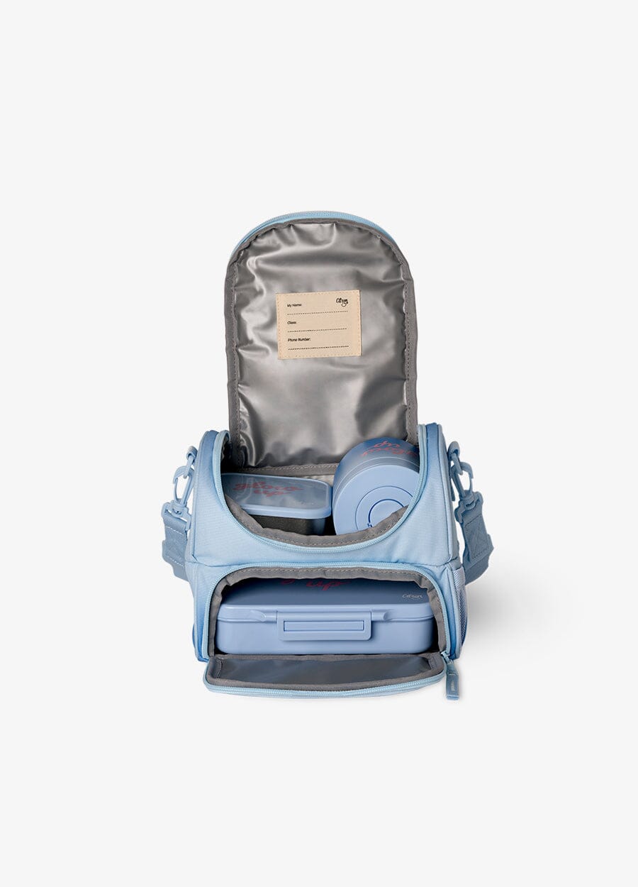 2 Compartment Insulated Lunch Bag - Blue Glow Up