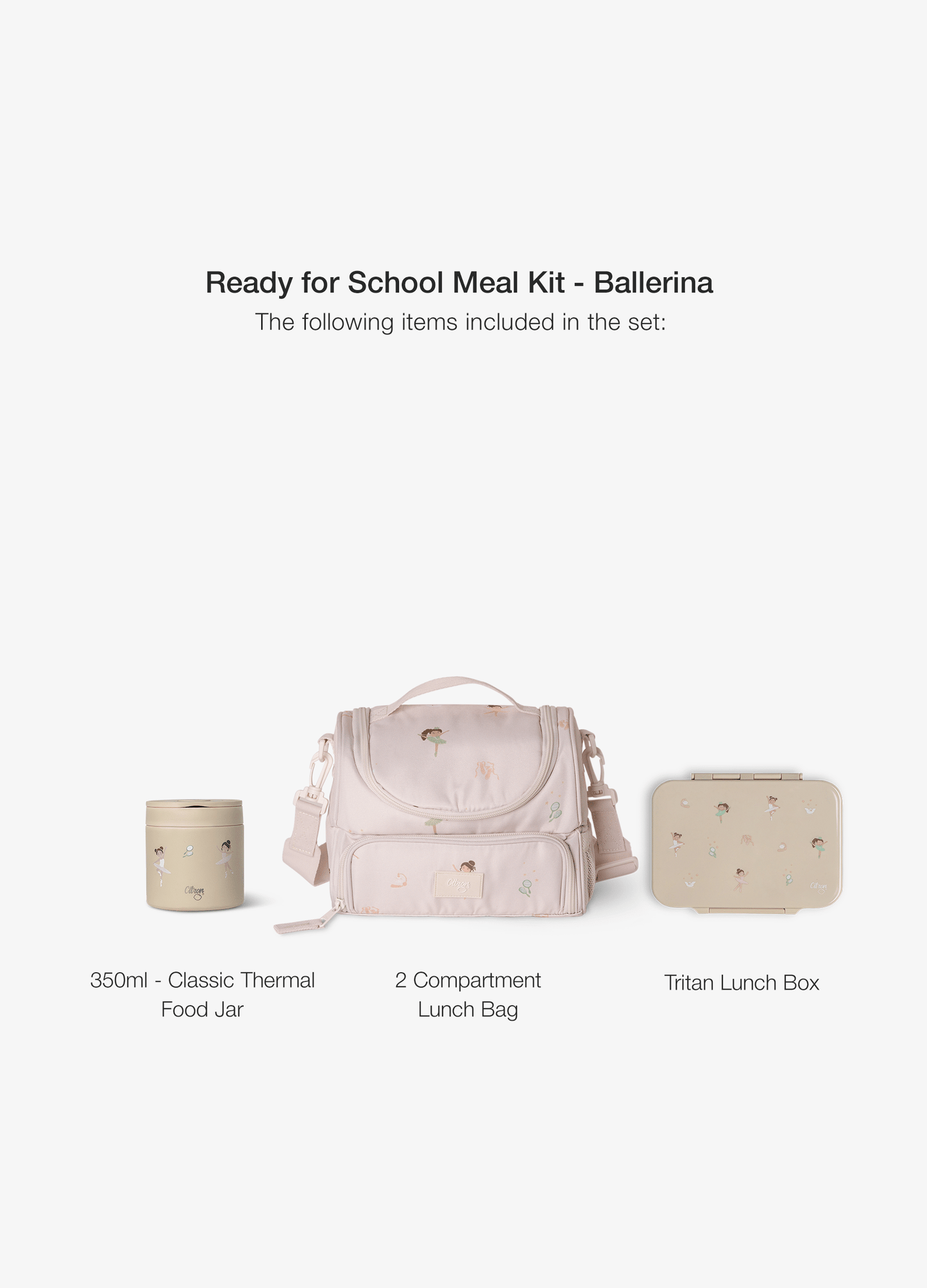 Ready for School Meal Kit - Set of 3 - Ballerina
