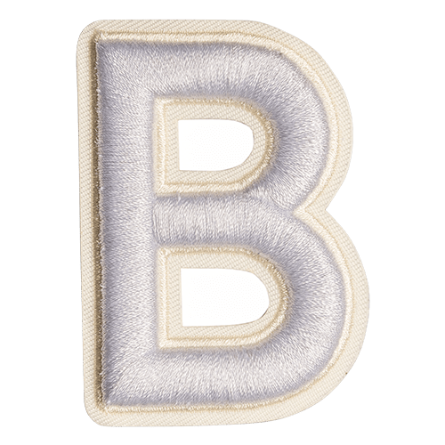 White Letter 'B' – Citron