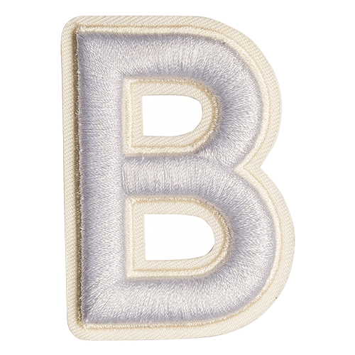 White Letter 'B'