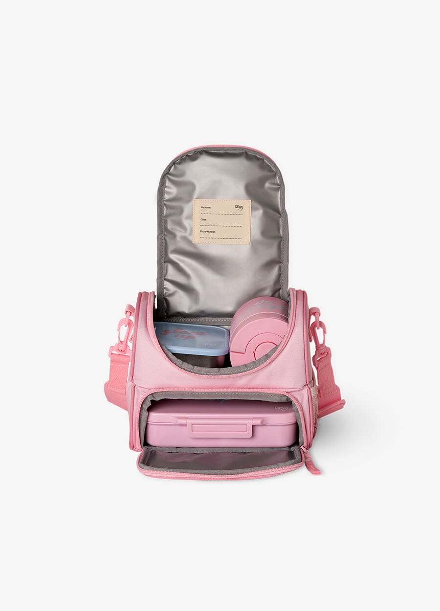 2 Compartment Insulated Lunch Bag - Pink Glow Up