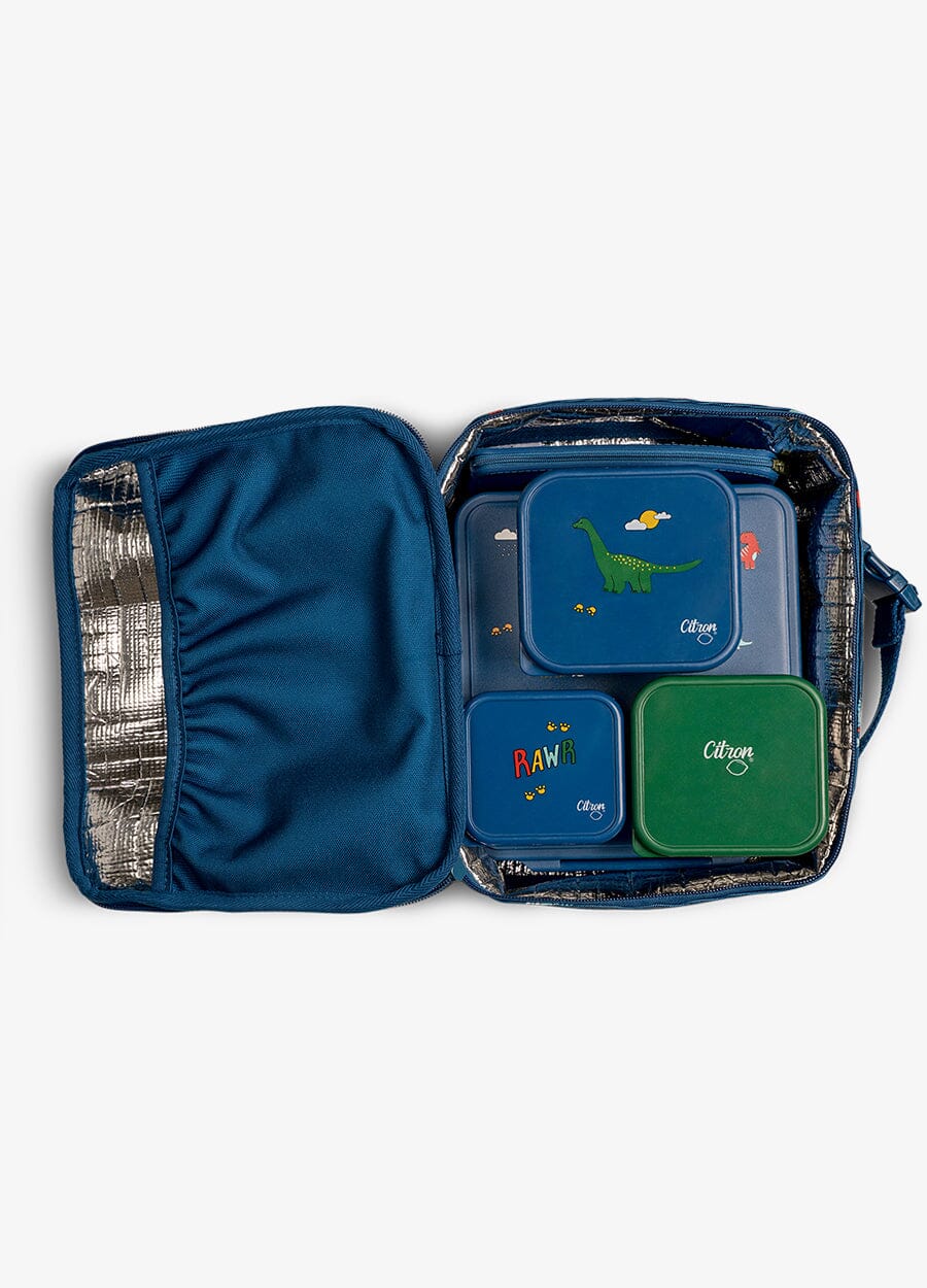 Insulated Square Lunch bag - Dino