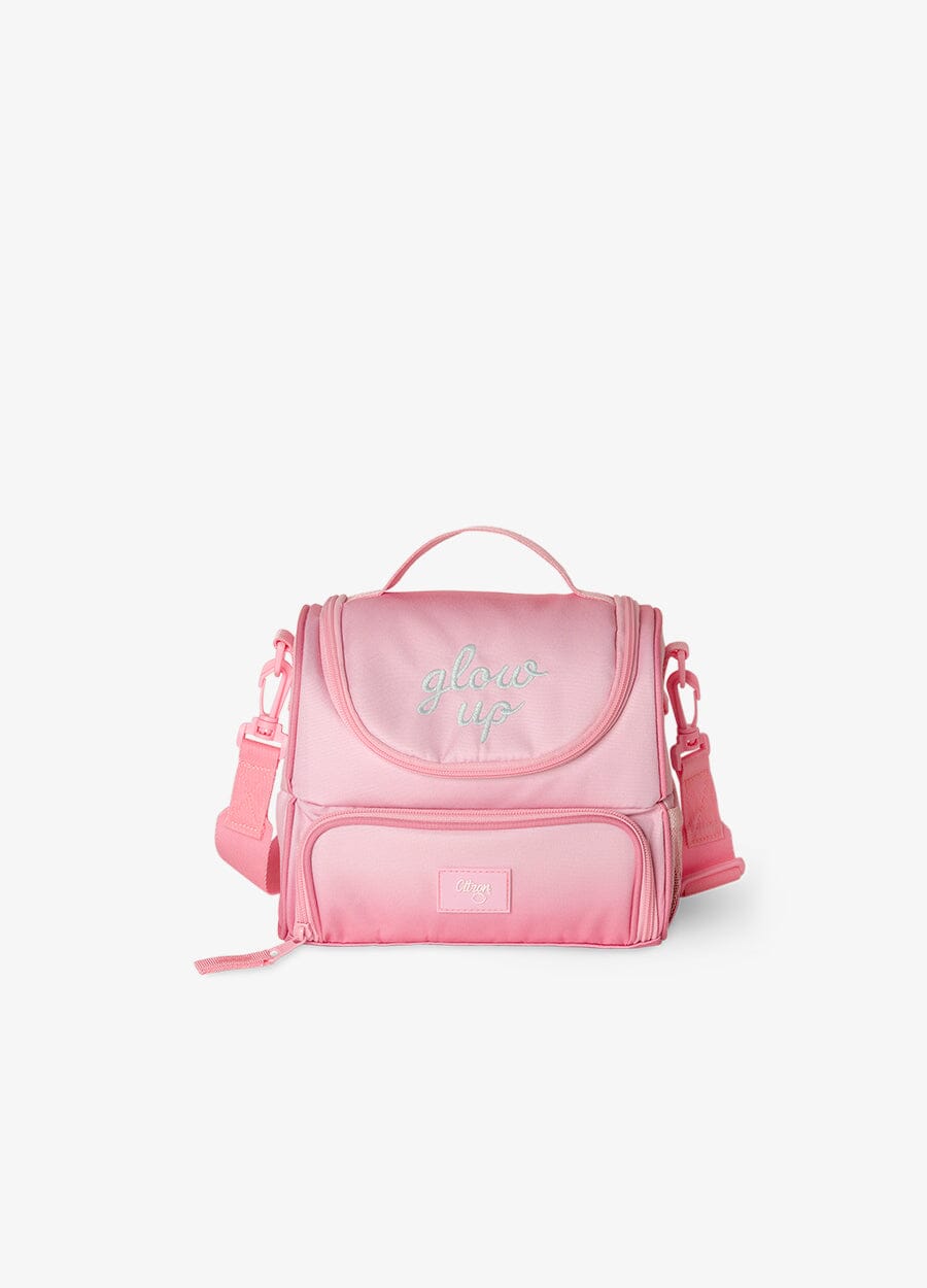 2 Compartment Insulated Lunch Bag - Pink Glow Up