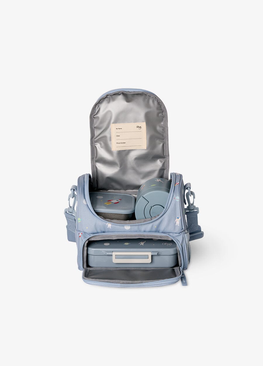 2 Compartment Insulated Lunch Bag - Spaceship