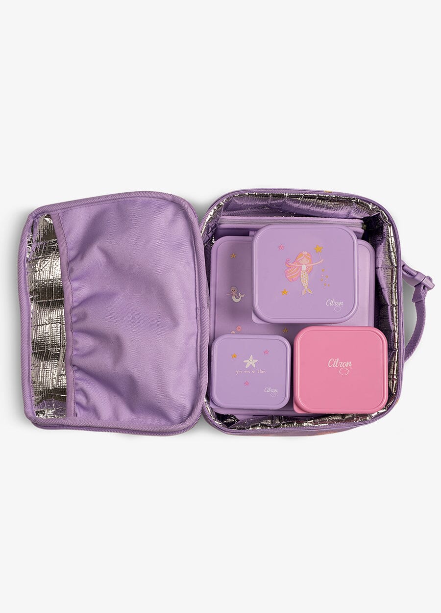 Insulated Square Lunch bag - Mermaid
