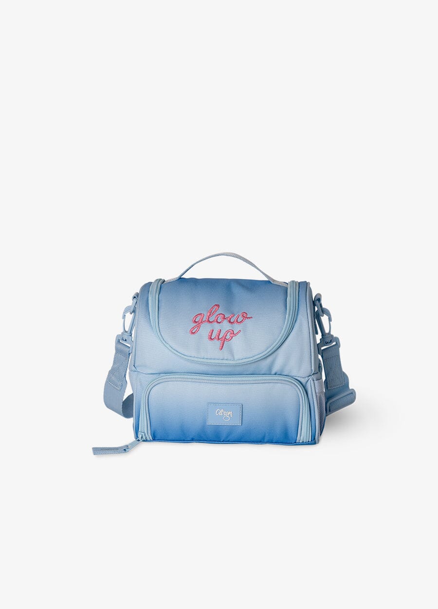 2 Compartment Insulated Lunch Bag - Blue Glow Up