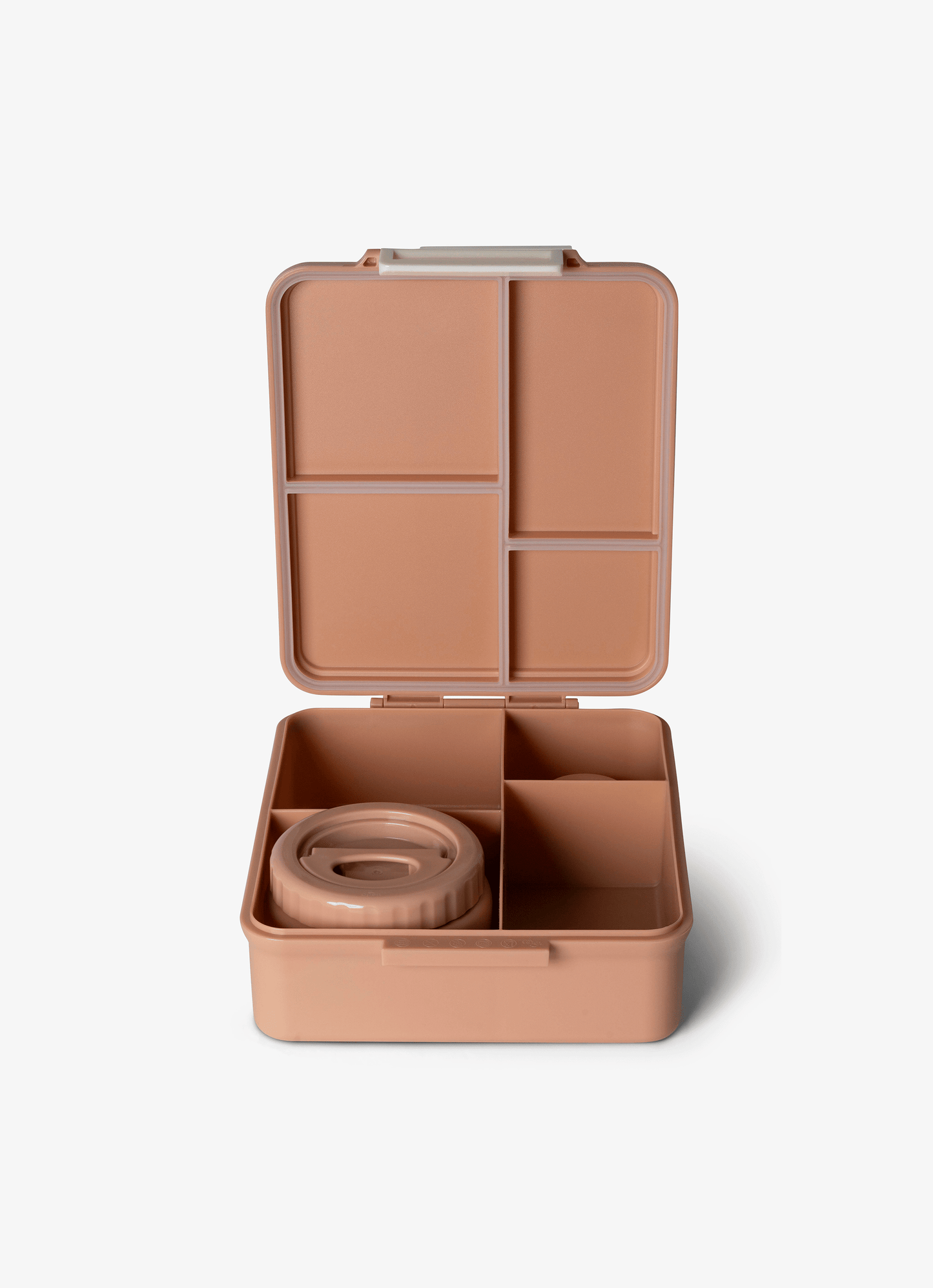 Grand Lunch Box - 4 Compartments - Blush Pink + Food Jar