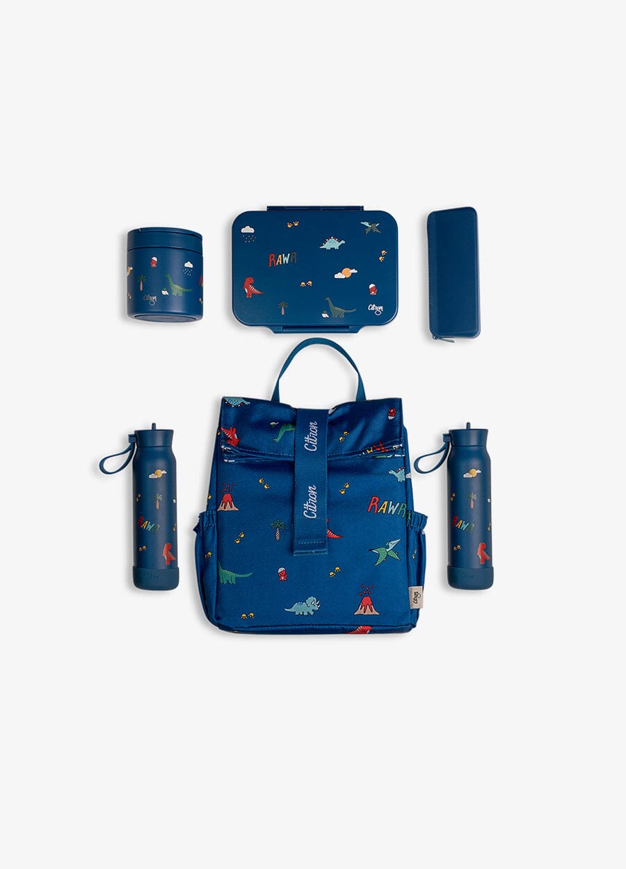 Insulated Rollup Lunch Bag - Dino