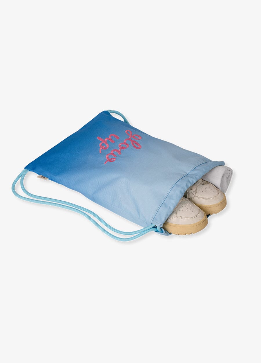 Drawstring Wet Bag - Blue Glow Up
