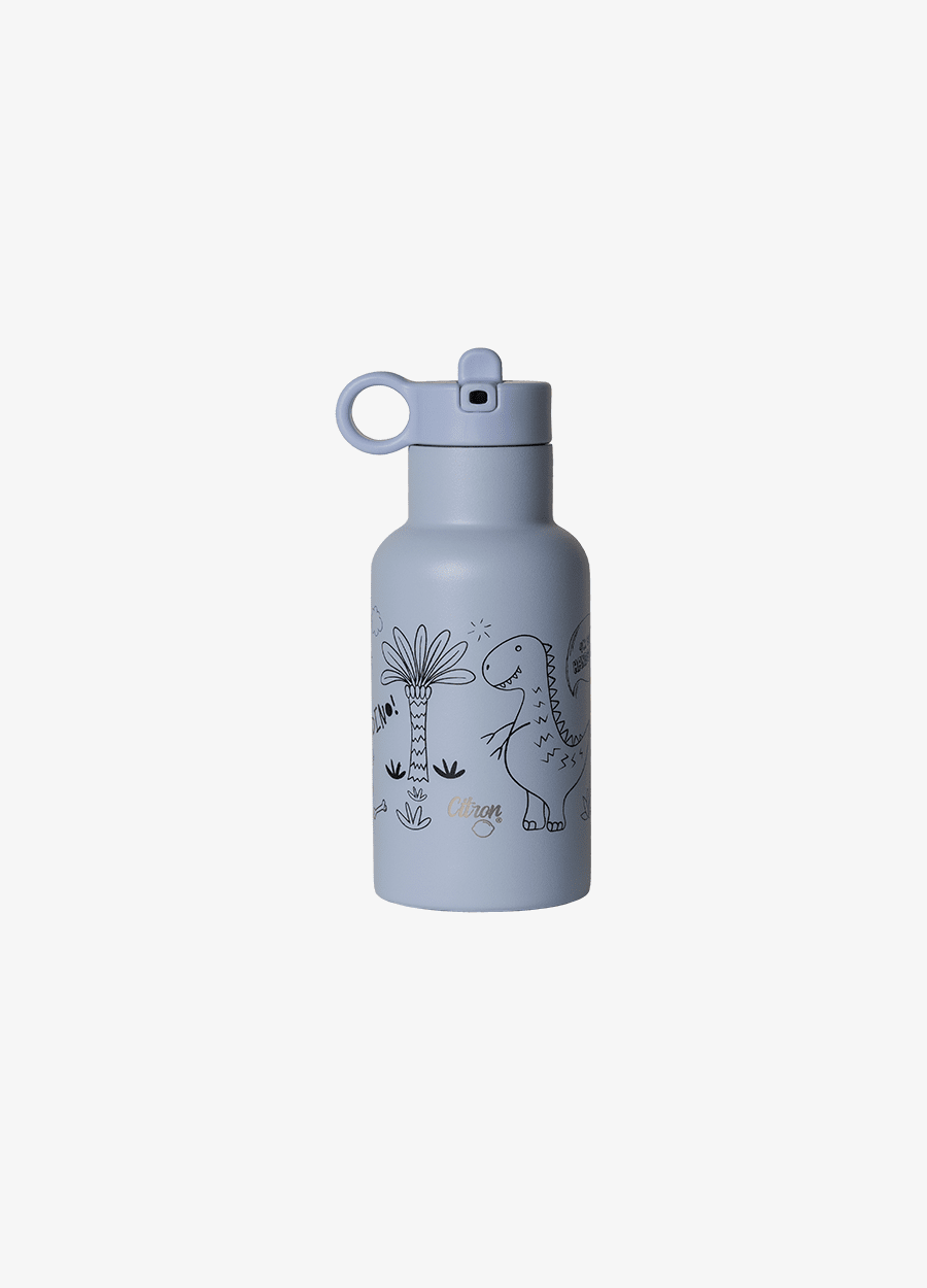 Little Big Water Bottle - 350ml - Dino - Deep Ocean Blue