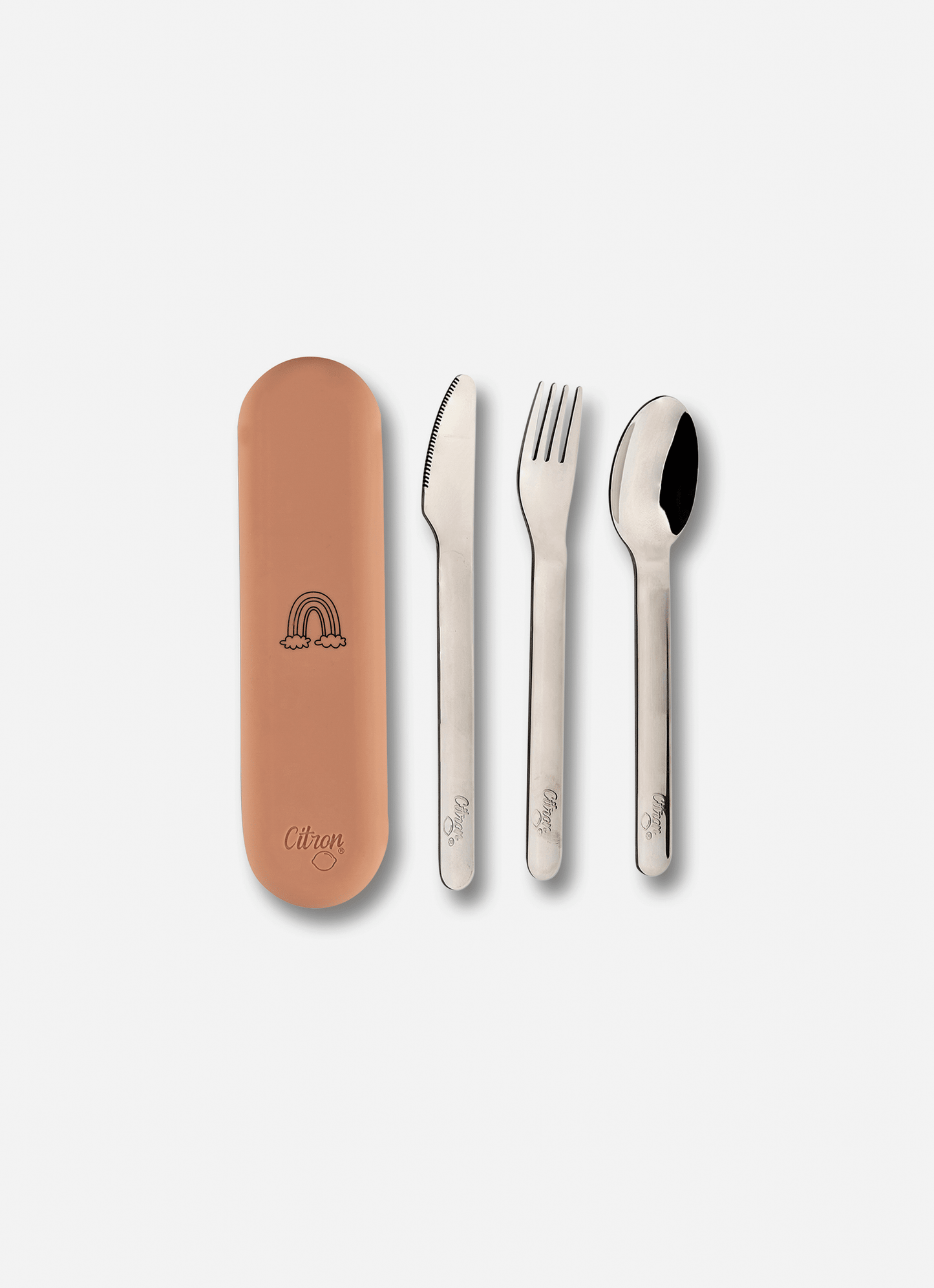 Stainless Steel Cutlery Set - Unicorn Blush Pink + Case