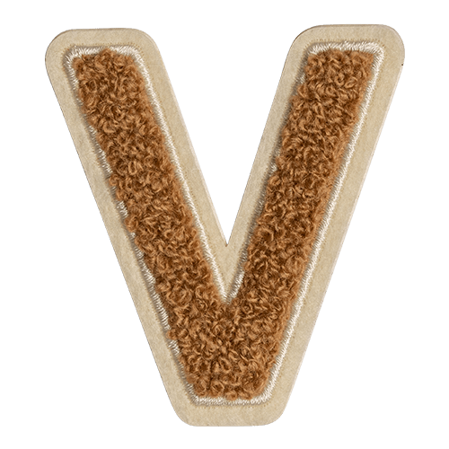 Caramel Letter 'V'