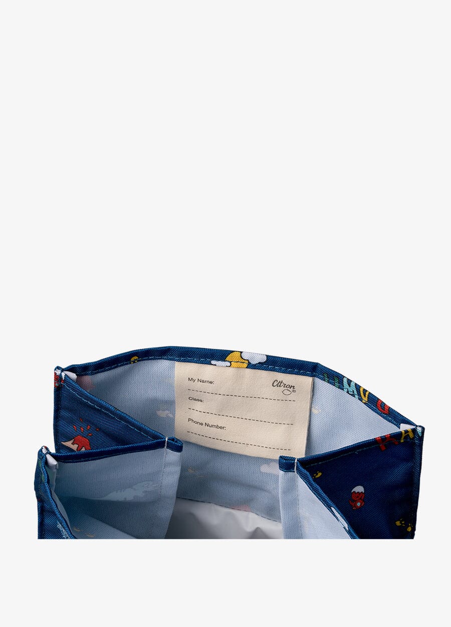 Insulated Rollup Lunch Bag - Dino