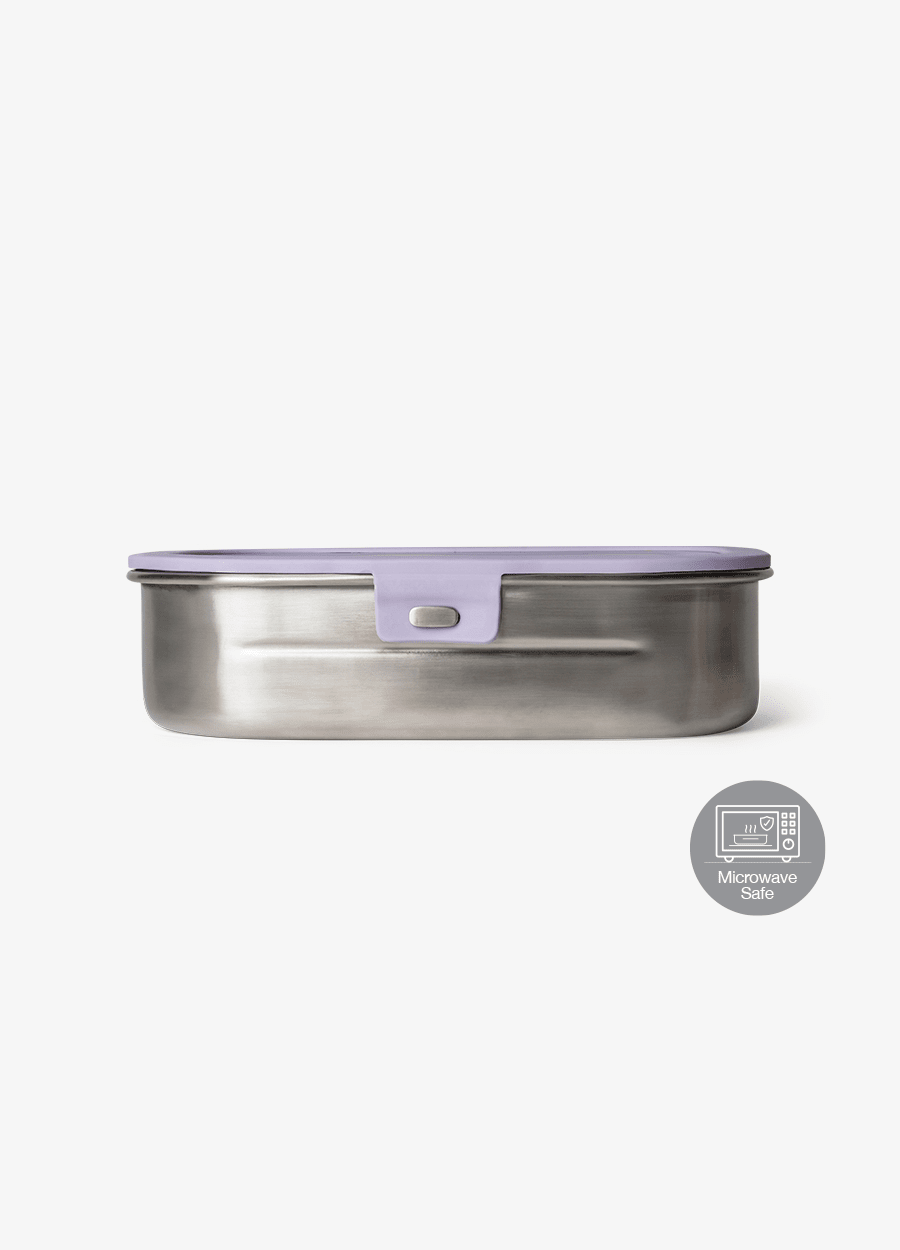 Stainless steel Lunchbox - 2 Compartment - Purple