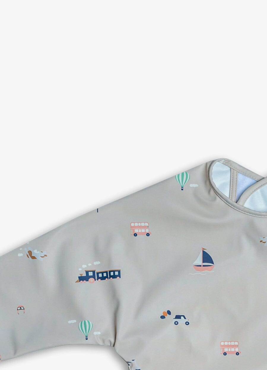 Long Sleeve Bib - Vehicles