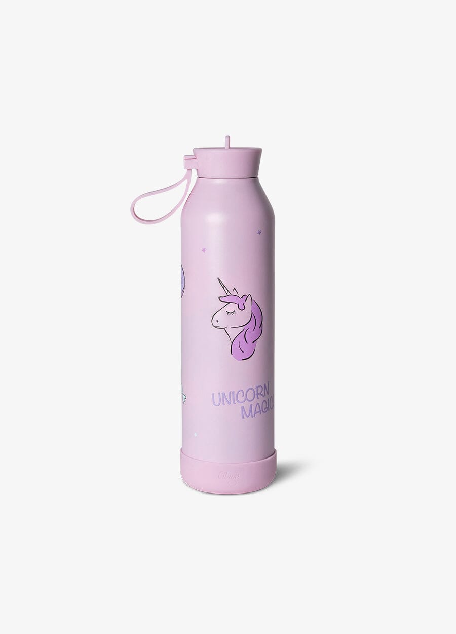 Large Water Bottle - 750ml - Stormy Unicorn