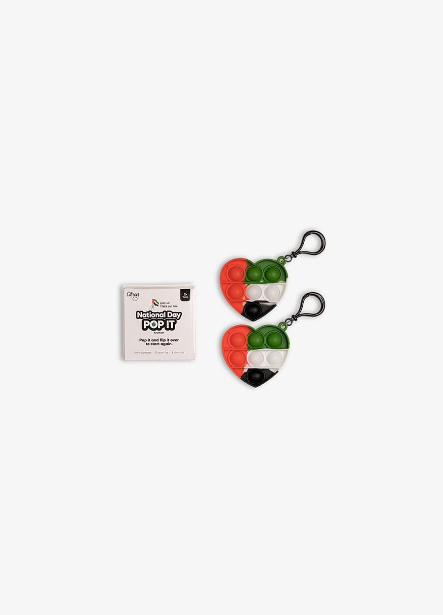 Pop It Keychain - UAE National Day - 2 piece