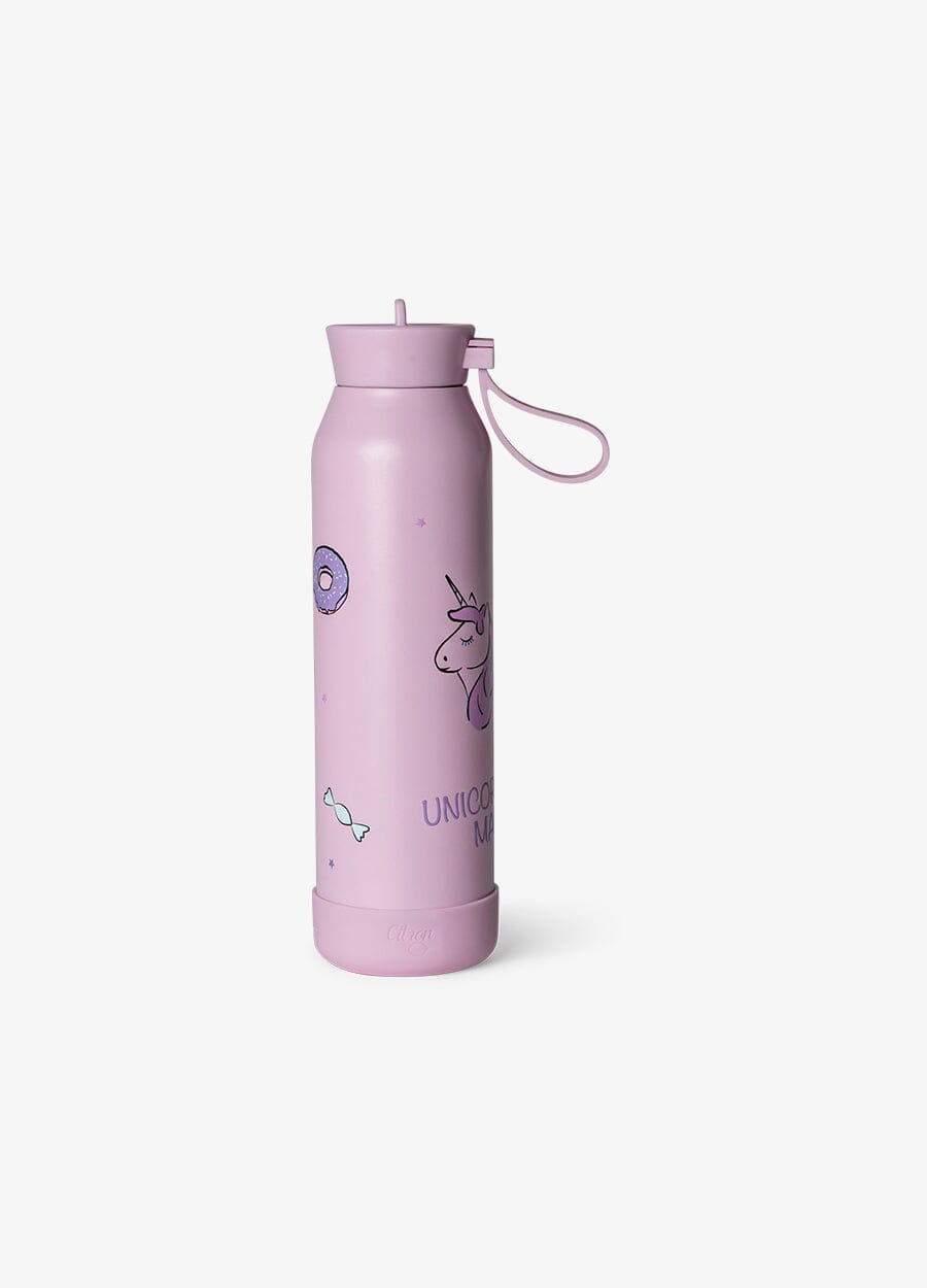 Medium water bottle - 500ml - Stormy unicorn