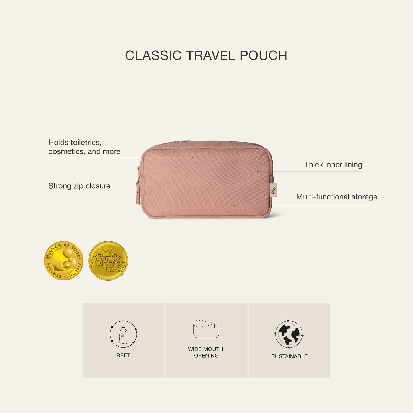 Classic Travel Pouch - Black