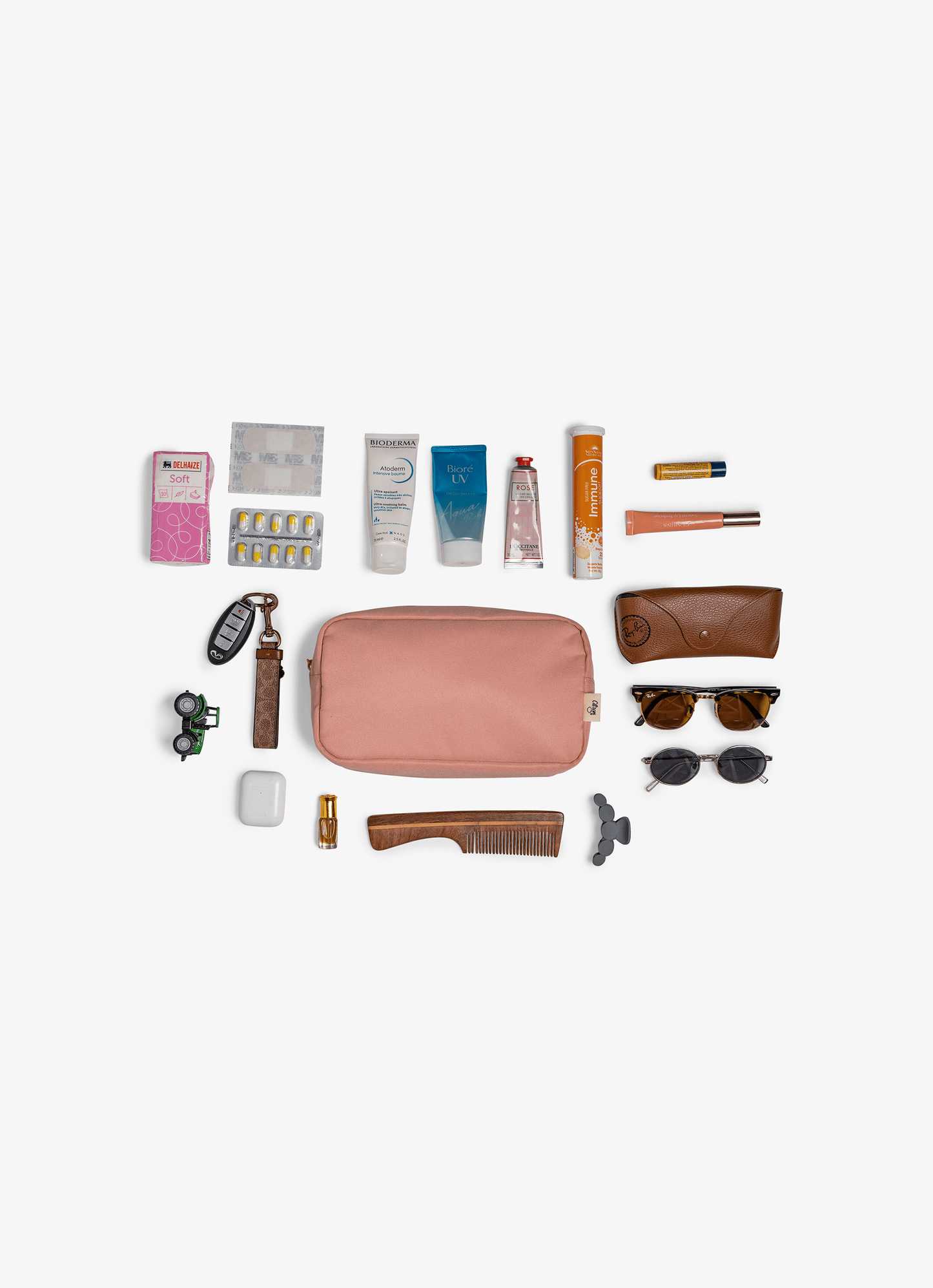 Classic Travel Pouch - Blush Pink