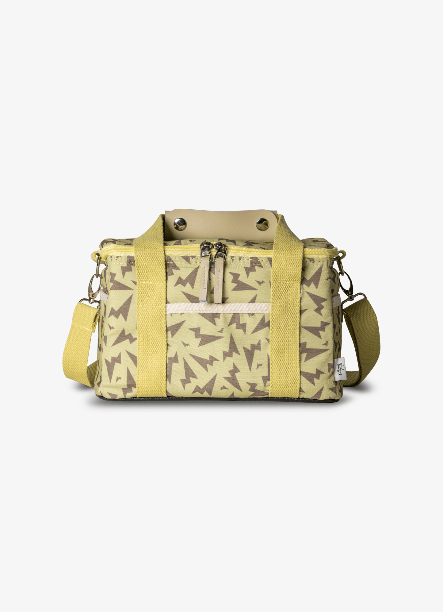 Yellow insulated top lunch bag