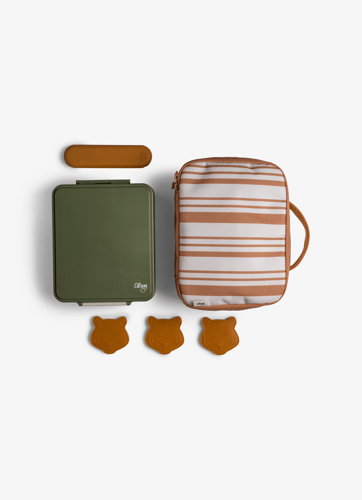 Insulated Square Lunch bag - Caramel