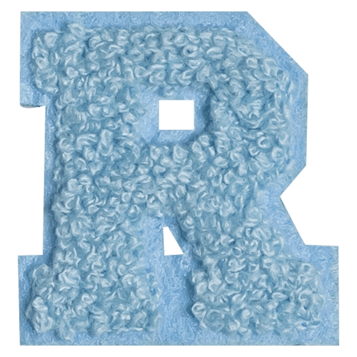 Blue Letter 'R'