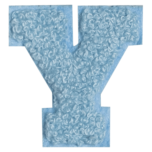 Blue Letter 'Y'