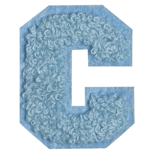 Blue Letter 'C'