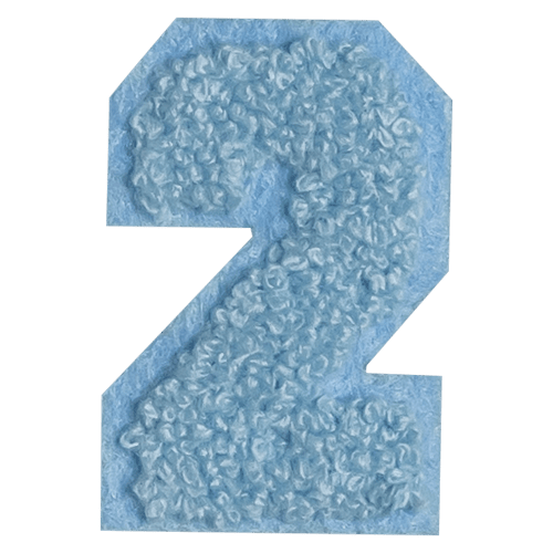 Blue Number '2'