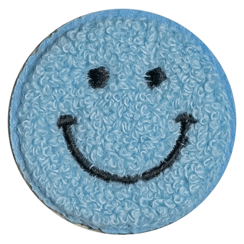 Blue Smiley Patch