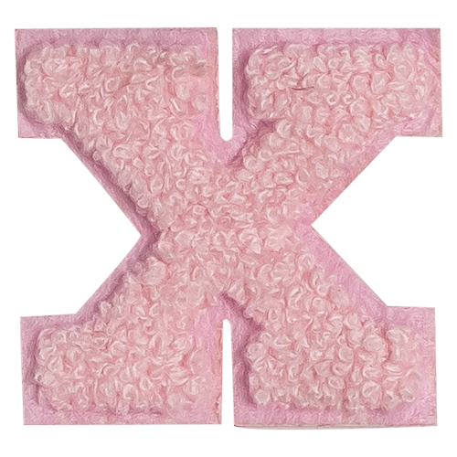 Pink Letter 'X'