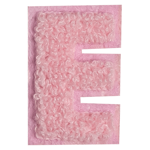 Pink Letter 'E'