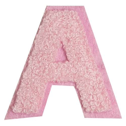 Pink Letter 'A'