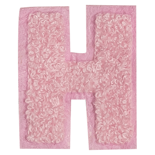 Pink Letter 'H'