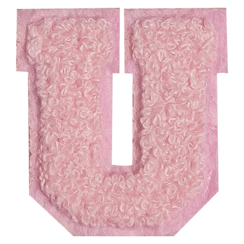 Pink Letter 'U'