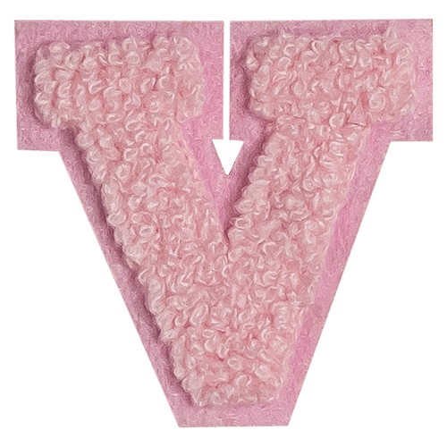 Pink Letter 'V'